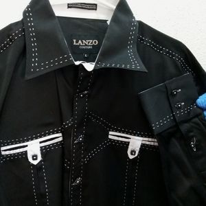 COPY - Mens Lanzo Couture Mens Button Up Shirt